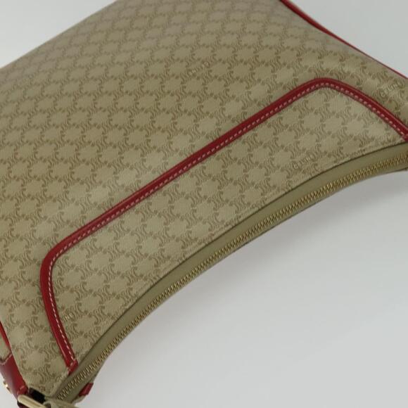 CELINE Macadam Canvas Shoulder Bag Pvc Beige Gold - Picture 6 of 12